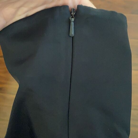 Vintage Y2K Express Black Strapless Floral Embroidered Dress 2000’s Feminine - Picture 7 of 9